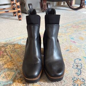 Chinese Laundry Black Platform Chelsea Ankle Boots